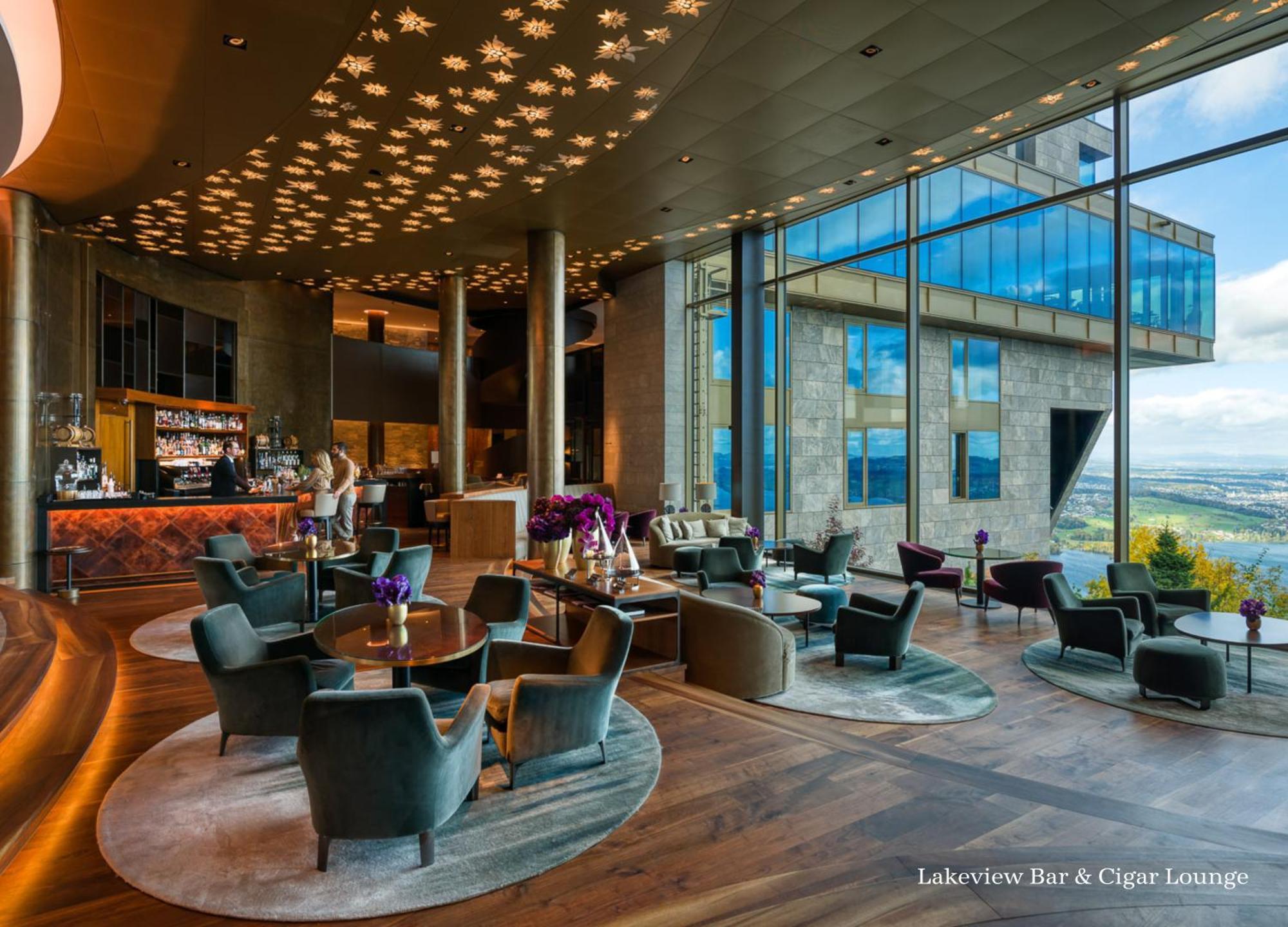 Buergenstock Hotel & Alpine Spa Esterno foto The Lakeview Bar and Cigar Lounge