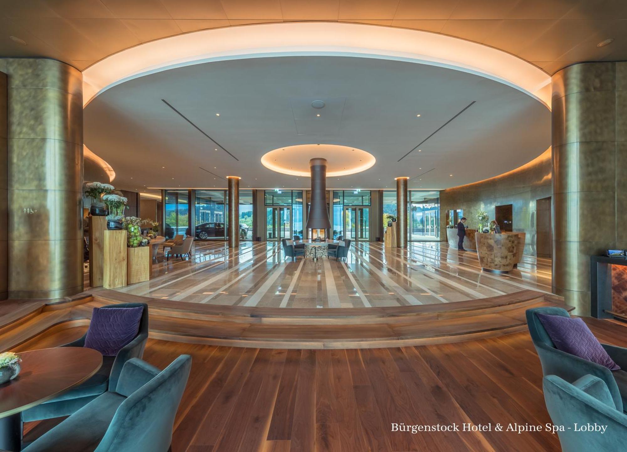 Buergenstock Hotel & Alpine Spa Esterno foto Lobby