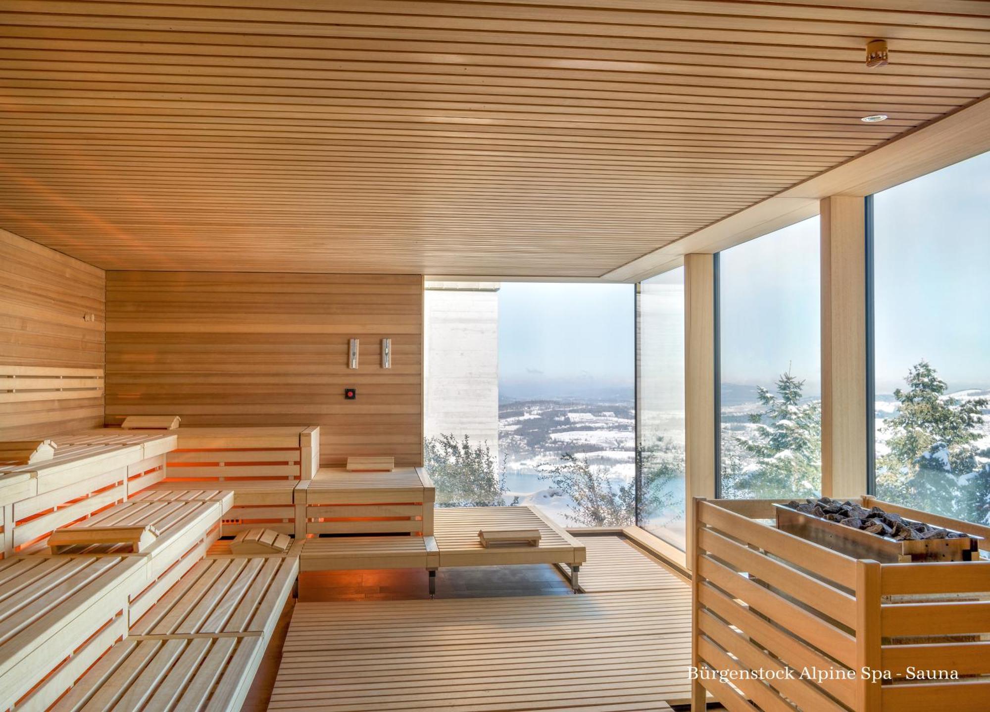 Buergenstock Hotel & Alpine Spa Esterno foto Sauna at the Alpine Spa