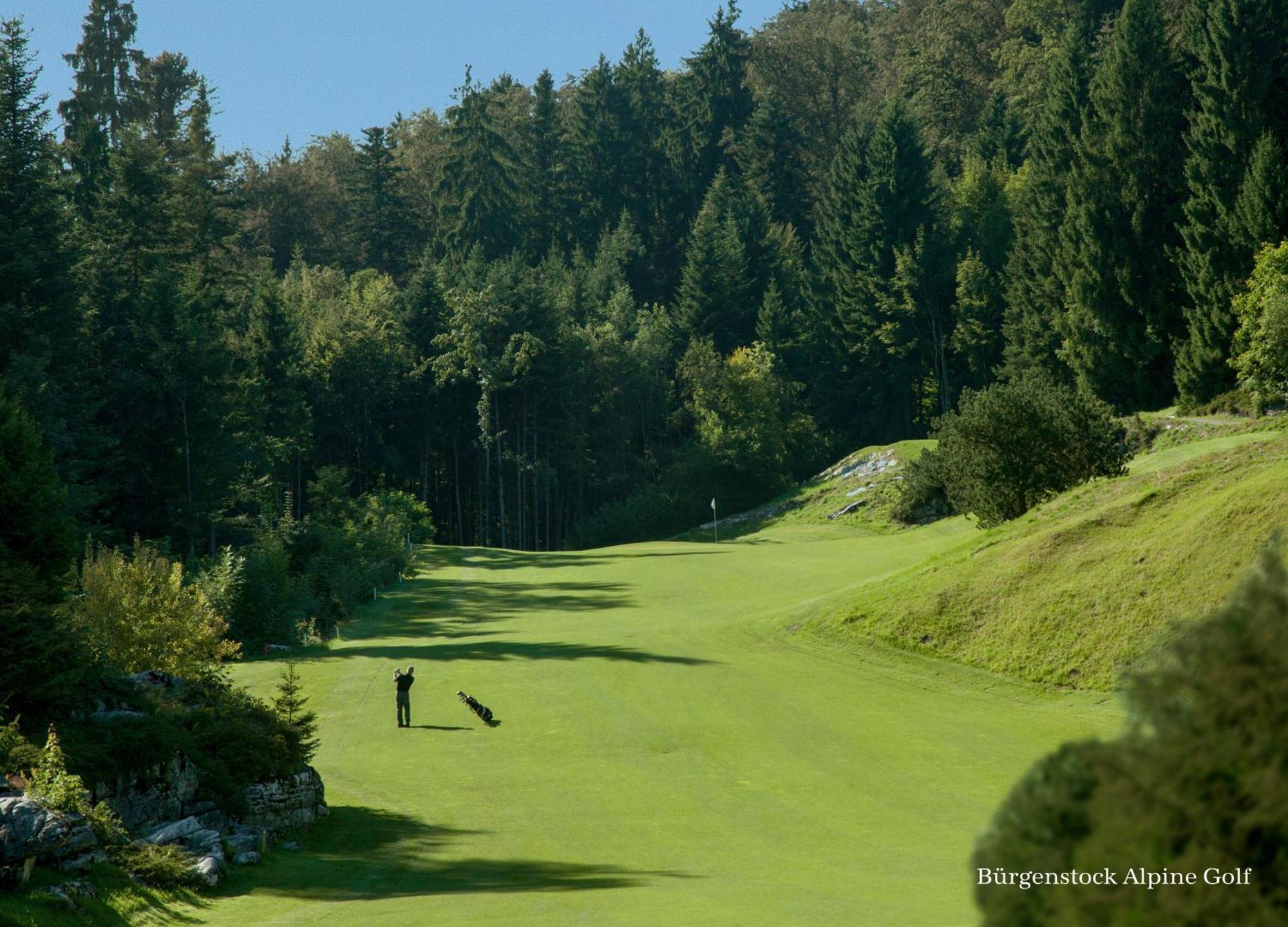 Buergenstock Hotel & Alpine Spa Esterno foto Golf course in the Black Forest