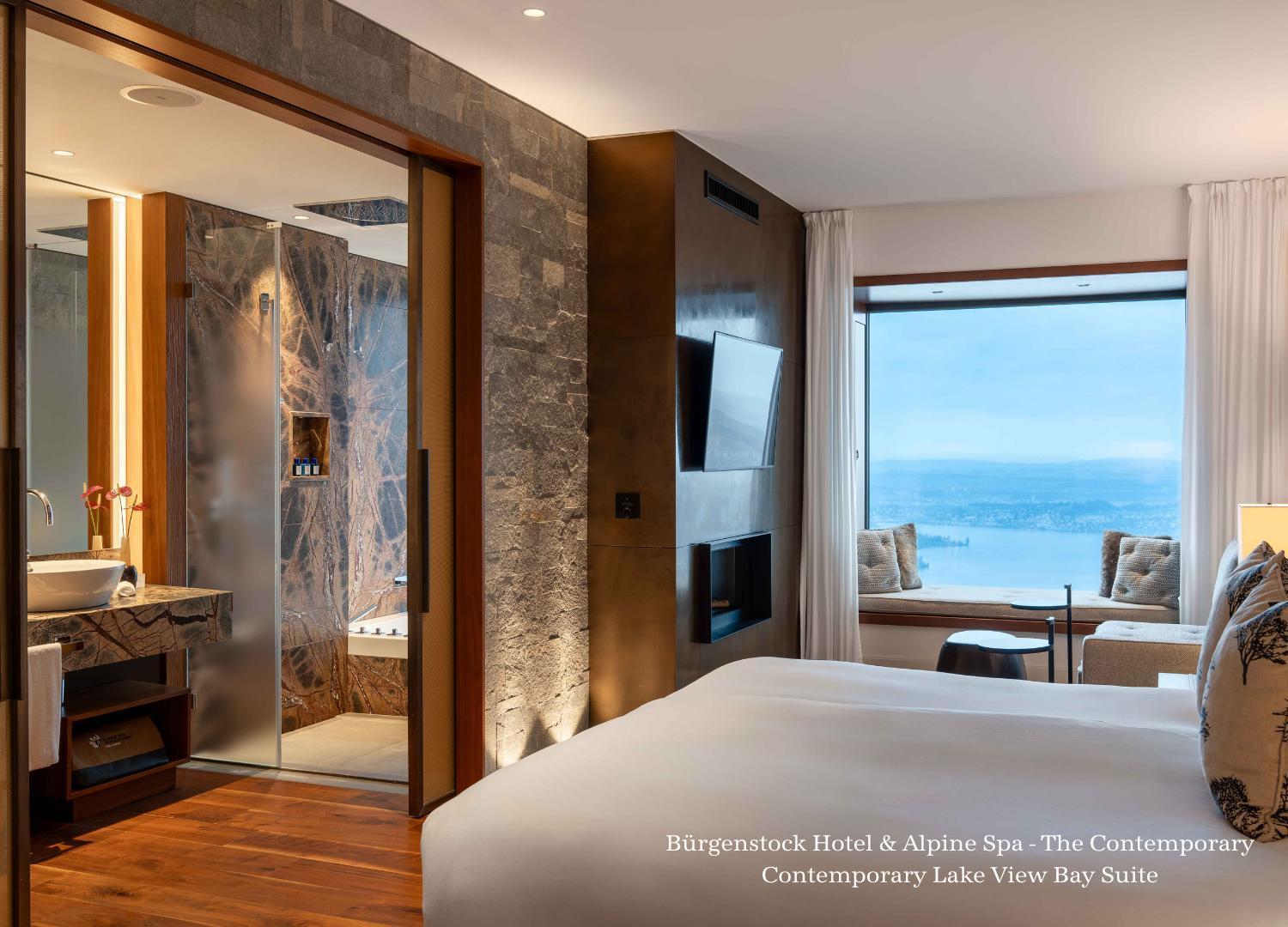 Buergenstock Hotel & Alpine Spa Esterno foto Contemporary Lake View Bay Suite